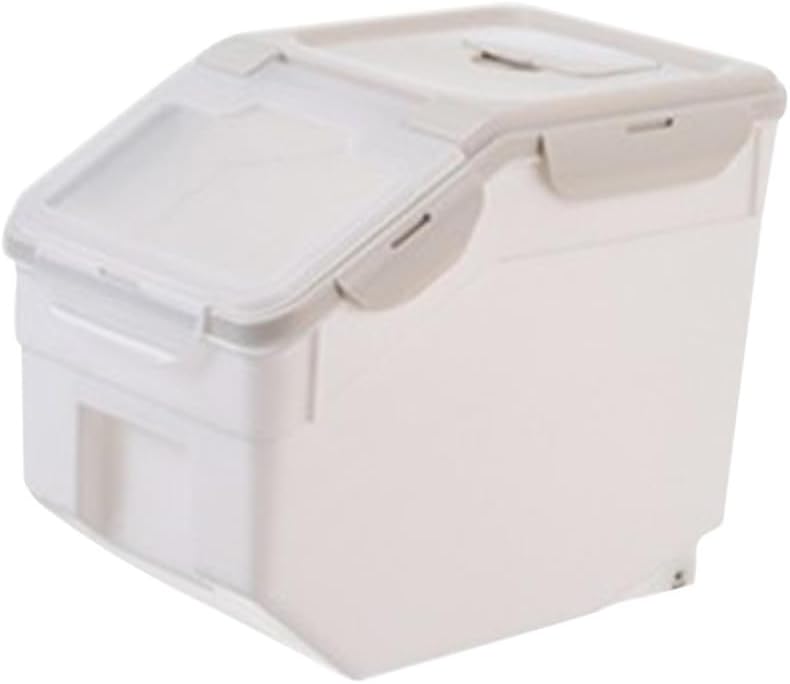 ABOOFAN Pet Food Storage Bin and Sealing Barrel Airtight Plastic Container Small Size 8-12 Lbs Capacity for Dog and Cat Food Storage at Home