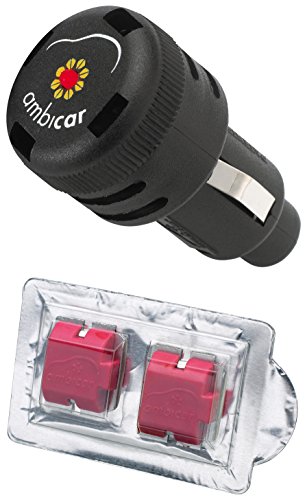 AMBICAR - Electric CAR AIR FRESHNER/Diffuser - RED Fruits(Sweet and Fruity) Fragrance