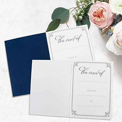 Lotfancy Vow Books For Wedding, Set Of 8, His And Hers With 24 Lined Pages, 2 Wedding Day Vow Cards, 2 Envelopes, 2 Vow Inspiration Cards, Bride And Groom Gifts, Wedding Keepsake #TOP4