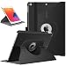 TiMOVO Case for New iPad 7th Generation 10.2" 2019, 360 Degree Rotating Stand Leather Protective Cover, Smart Swivel Case with Auto Sleep/Wake Fit iPad 10.2-inch Retina Display - Black