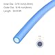 Rebower Silikonschlauch Lebensmittelecht 4.8mm ID x 8mm OD, 3 Meter Kondensatschlauch, Transparenter Wasserleitung für Pumpen, Siphons, Entwässerung, Bewässerung (Blau)