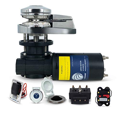 Five Oceans Pacific 600 Vertical Anchor Windlass 600W/1000 lbs - 1/4