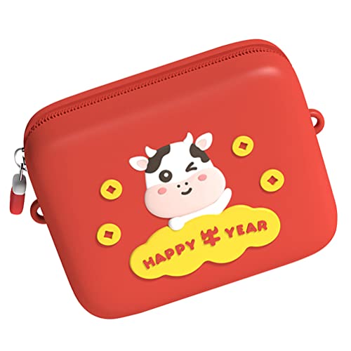 1 bolsa infantil de um ombro só bolsa de ano de boi com desenho animado bolsa transversal infantil (