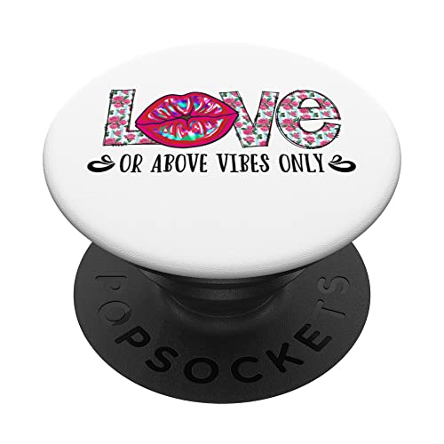 Amor or Sobre Vibes Only Decor Fashion Lips Item Mujeres Girl PopSockets PopGrip Intercambiable Cover