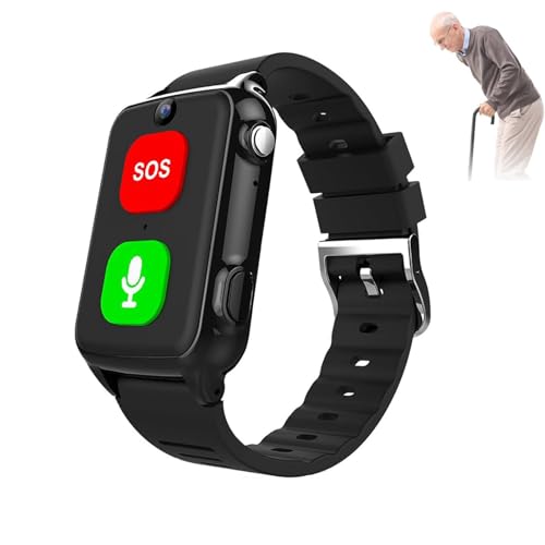 Orologio di posizionamento GPS con fotocamera, videochiamata 4G impermeabile, assistente vocale AI, avviso di rilevamento cadute SOS, monitoraggio della frequenza cardiaca e della pressione sanguigna