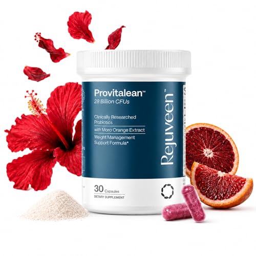 Rejuveen Provitalean Metabolism Fuel for Women | Mute Cravings for Belly Fat & Resistant Waistlines | B420 Probiotic Morosil Chromium | Vegetarian Stimulant-Free Gluten-Free | 30 Ct