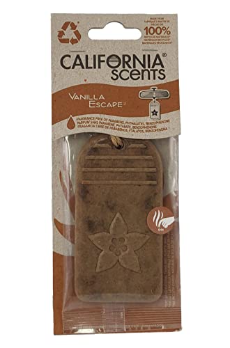 California Scents Hanging 3D Paper: Natural, Environmentally Friendly Car Freshener