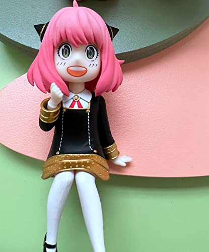 Bhiysue Spyxfamily Anime Anya Forger Figure Car Dashboard Doll Figurine Home Decoration Ornaments Action Figure Model Toy (Anya Sitting) #TOP1