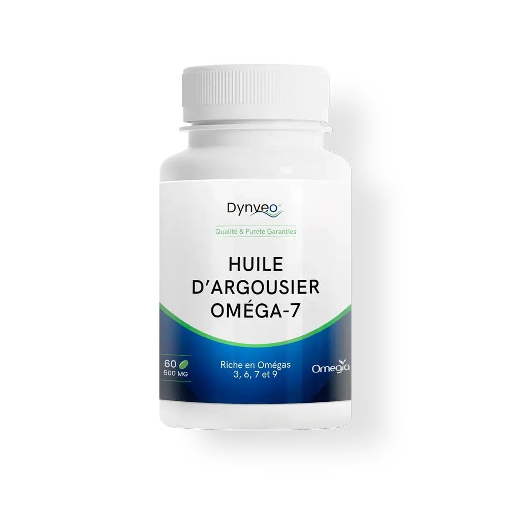 Omega-7 Olio di olivello spinoso biologico - Titolazione 30% - Mucose, Pelle e difese naturali - 500 mg/60 capsule - Estrazione di CO2 supercritica - Origine Tibet - Programma da 15 giorni a 2 mesi
