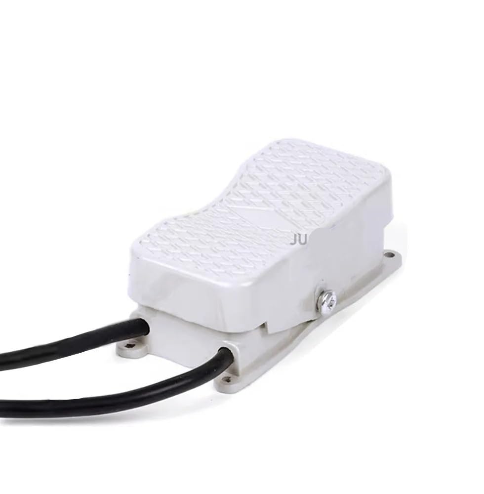 SAAWEE Foot Switch Pedal Push Button Controller YDT1-20 101 Reverse with Wire Aluminum Case Double Control Single Three Phase Motor(Single Phase 220V)