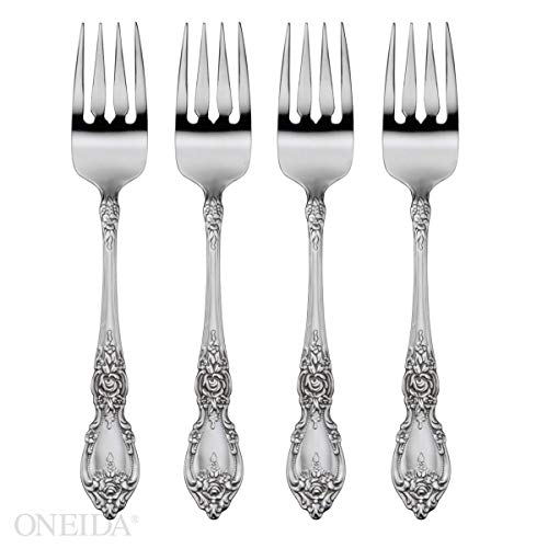 Oneida Wordsworth Everyday Flatware Salad Forks, Set of 4