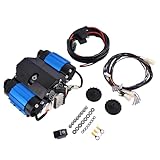 Enocos CKMTA12 12V On-Board High Performance Twin Air Compressor Fits for Inflating Tires, Air Lockers Locking Differentials, Pneumatic Tools, etc