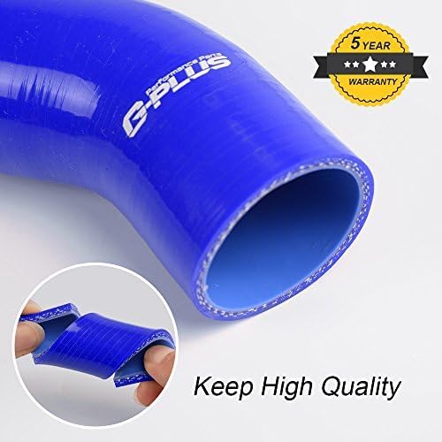 G-PLUS Silicone Radiator Coolant Hose Pipe Kit Clamps Compatible with Honda Civic Type-R EK EG B16A B18C B20B 1992-2000,Blue