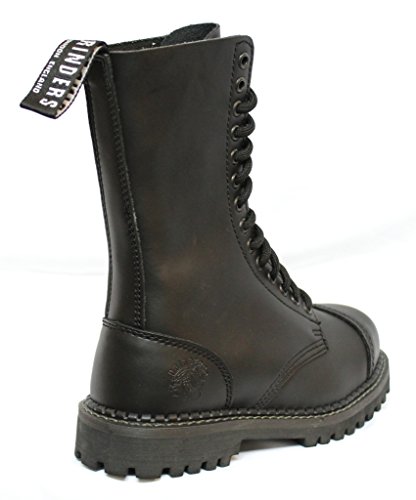 Grinders Herald 2015 Matte Finish Black Unisex Safety Steel Toe Cap Military Punk Boots4