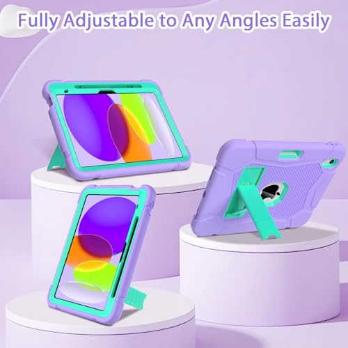 Coque iPad 11e génération antichoc 11 pouces 2025 étui robuste violet