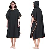 AUYAO Poncho de Plage Adulte, 110 * 78 cm Peignoir de Bain...