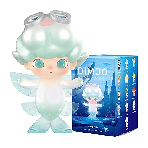 POP MART Dimoo Aquarium Series-1PC Blind Box Toy Box Bulk Popular Collectible Random Art Toy Hot Toys Cute Figure Creative Gift, for Christmas Birthday Party Holiday