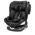 Osann Swift360 Kinderautositz drehbar Gruppe 1/2/3 (9-36 kg), Autositz All Black