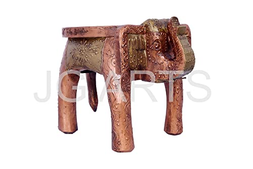 Jgarts More Buying Choices Wooden Wood Elephant Stool Handicraft Gift Foot Stool Step Stool 7.5" Souvenir #TOP2