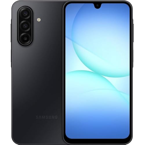 Samsung Galaxy A17 5G Smart Phone, 128GB, Unlocked, Large AMOLED, High-Res Camera, Durable Design, Super Fast Charging, Expandable Storage, Circle to Search, 2025, Black (Renewed)