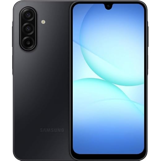 Samsung Galaxy A17 5G Smart Phone, 128GB, Unlocked, Large AMOLED, High-Res Camera, Durable Design, Super Fast Charging, Expandable Storage, Circle to Search, 2025, Black (Renewed)