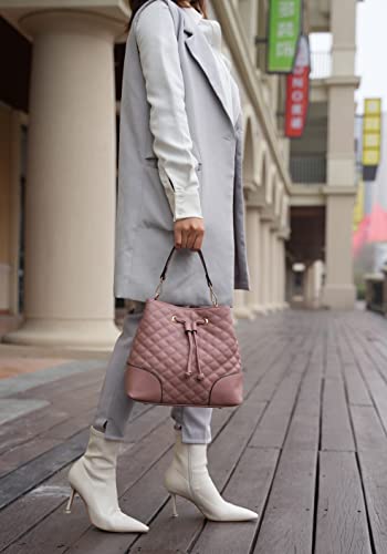 Image of MKF Collection Women's Bucket Bag With Wristlet Wallet, Vegan Leather Hobo Bag Handbag Set Crossbody Bag by Mia K