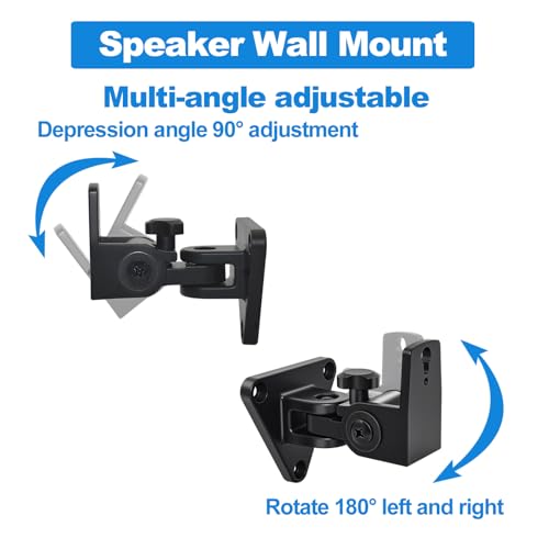 Image of Speaker Wall Mount,Swivel and Tilt,Holds up to 30lbs,2 Packs