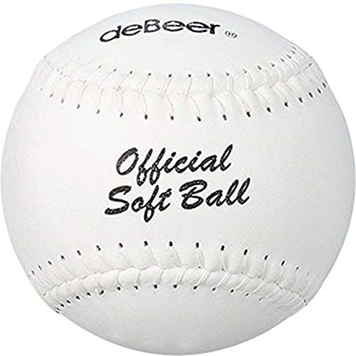 deBEER Flat Seam Poly X-Core Clincher Softballs, 12 Coyunt