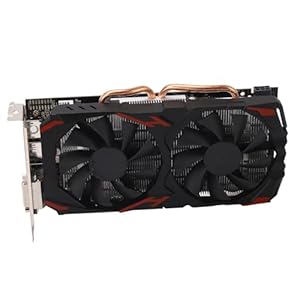 Ailgely RX 580 8 GB Gaming-Grafikkarte, Dual-Lüfter, Desktop-PC, Plug-and-Play, Leise, Hohe Leistung (580 8G D5)
