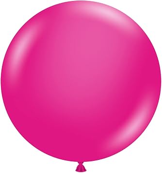 TUFTEX 29240 Tuftex Hot Pink Latex Party Balloons, 24", Hot Pink, Pack of 25