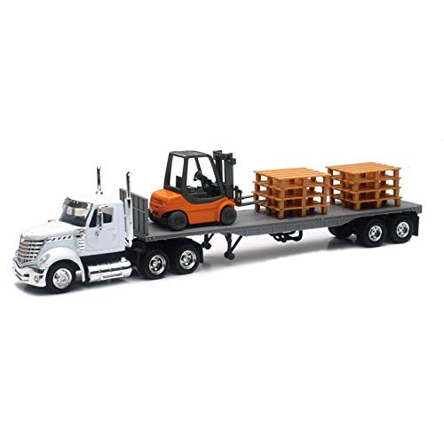 New Ray Camión de colección International Lonestar 1/43u00b0 + paletas