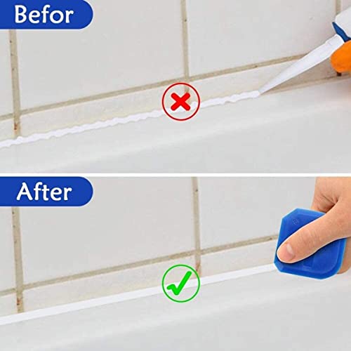 Silikonentferner Werkzeug Set, 12 Stück Fugenglätter Set, Silikon Caulking Werkzeug Kit, Silikon Schaber Silikonentferner Dichtungswerkzeuge für Küche Bad Boden Fliesen