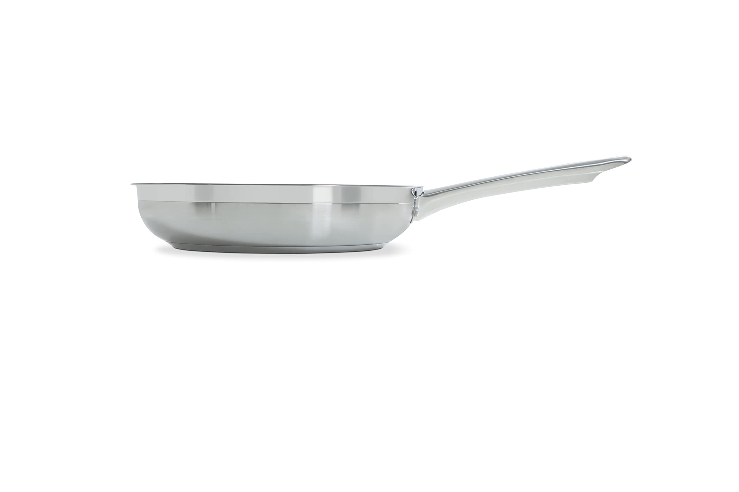 BK Cookware Allround Satinierte Edelstahl Bratpfanne 28cm mit keramischer Antihaftbeschichtung, induktionsgeeignet, elegantes Hochglanzdesign, PFAS-frei, spülmaschinenfest