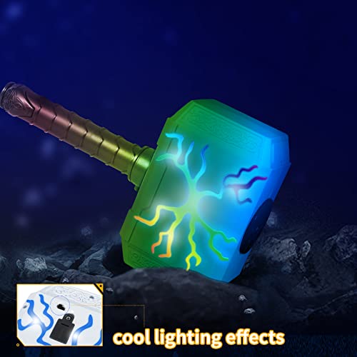 Coophit ZZF-WJQ1 Thors Dart-Blasting Hammer Toy Gun For Nerf Guns Bullets With Lights -Toys For 5 6 7 8 9+ Year Old Boys,Kids Roleplay Toy Thunder Mjolnir thumb #5