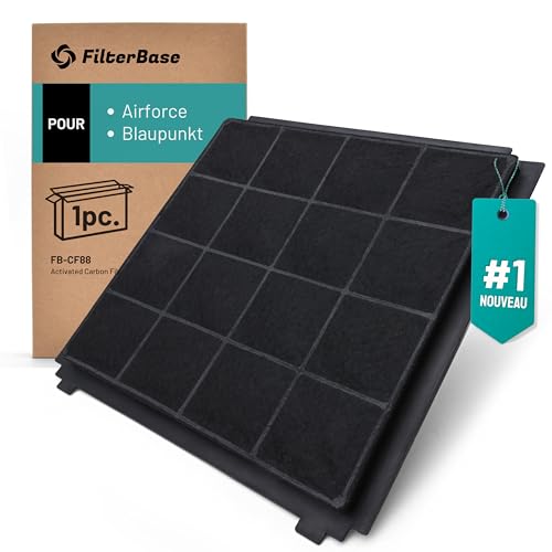 FilterBase® Filtre à charbon actif pour hotte Airforce AFFCA329, AIRFCHHDV1 et Blaupunkt 5Z9110X1
