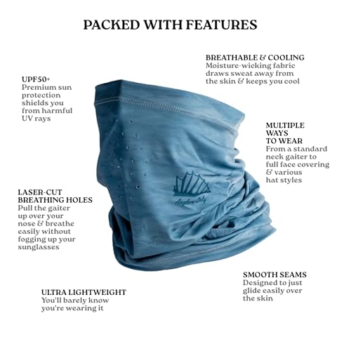 Anglers Only Fin Up UPF50+ Cooling Neck Gaiter Multifunctional