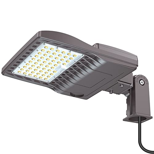 Get Special Price 200W Parking Lot Lights Commercial Slip Fitter UL DLC Listed 28000LM IP65 5000K Outdoor Area Street LED Shoebox Light Pole 100-277VAC Input Brown Get Special Price 200W Parking Lot Lights Commercial Slip Fitter UL DLC Listed 28000LM IP65 5000K Outdoor Area Street LED Shoebox Light Pole 100-277VAC Input Brown