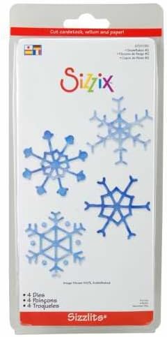 Ellison Sizzix Sizzlits Die Set 4 Pack-Small Snowflakes #2