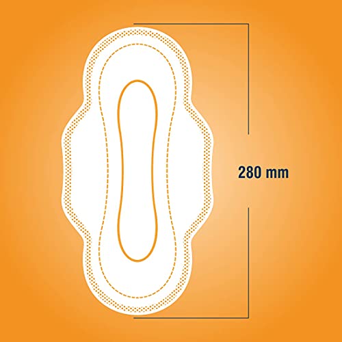 Image of RIO Sanitary Pads for women, Cottony Soft with Wings (XL) - (280mm, Pack of 24)