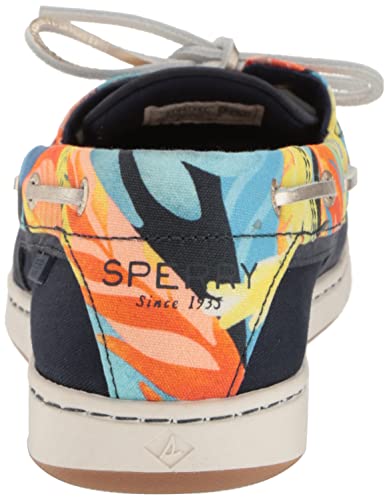 Sperry Sapato feminino Starfish Boat, Azul-marinho multi, 8.5