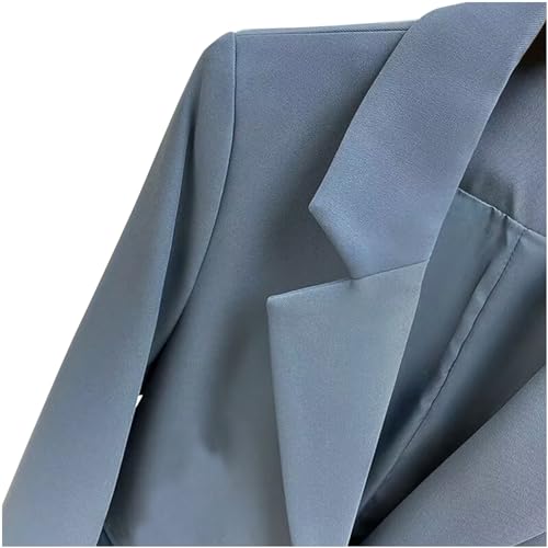 Womens Casual Blazers Pockets Long Sleeve Open Front Work Office Jackets Notch Lapel Button Blazer Suit for Business4