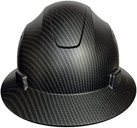 Full Brim Ridgeline ABS Hard Hat Black/Silver Matte(Cool Air Flow) with Fas-trac Suspension 3 pcs
