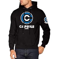 El Desván Nerd Capsule Corp - Sudadera con Capucha para Hombre