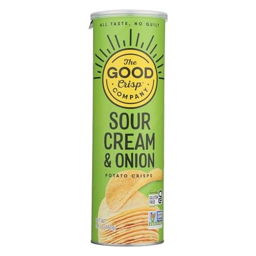 The Good Crisp Company Sour Cream And Onion, 5.6 Ounce
