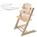Stokke Tripp Trapp High Chair Bundle, Natural with Beige Stripe Cushion