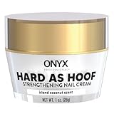 Hard As Hoof Nail Strengthening Cream with Coconut Scent Nail Strengthener, Nail Growth & Conditioning Cuticle Cream Stops Splits, Chips, Cracks & Strengthens Nails, 1 oz
