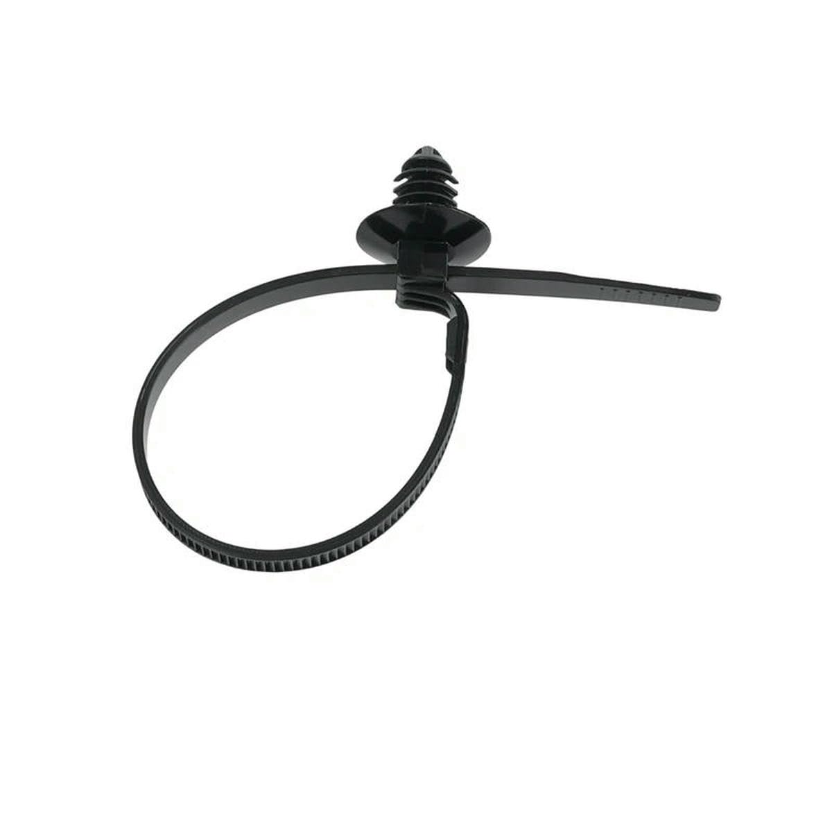 Bsguz 1Pc Push Mount Cable Ties Clip Self Locking Zip Tie For Car Automotive Wire Harness Nylon Straps Wire Cable Management Fastener