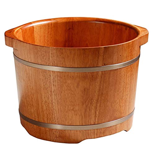 Tina de madera para baño de pies tipo barril