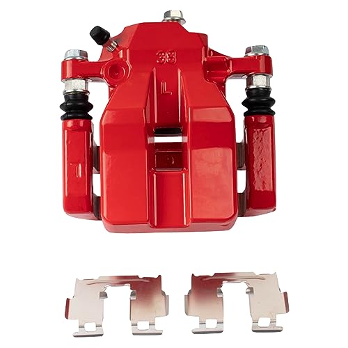 Image of TRQ Performance Rear Driver and Passenger Side Brake Caliper Set Hardware Compatible with 06-11 Toyota RAV4