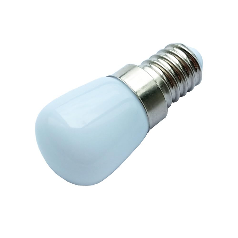 fengyan Casa bombillas, Paquete de 20 bombillas LED for frigorífico, CA 220 V, T22, E14, 2 W, cubierta lechosa, lámpara colgante, fuente de luz Familiar Lámpara(Blanco)